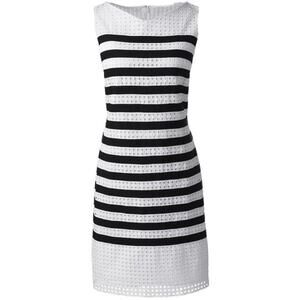 Lands’ End Eyelet Ribbon Shift Dress